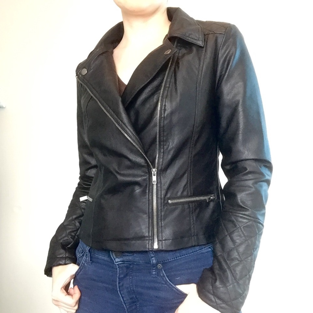 Black BB Dakota Moto Jacket - Vegan Leather